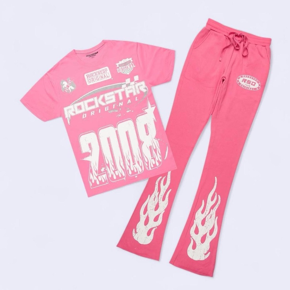 Rockstar Original Pink Flare Pants
